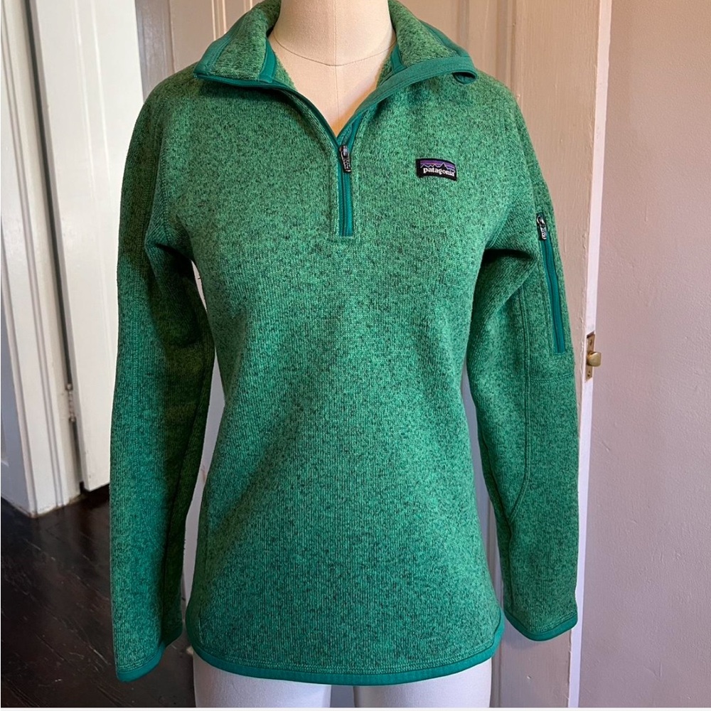 Green Patagonia Quarter Zip